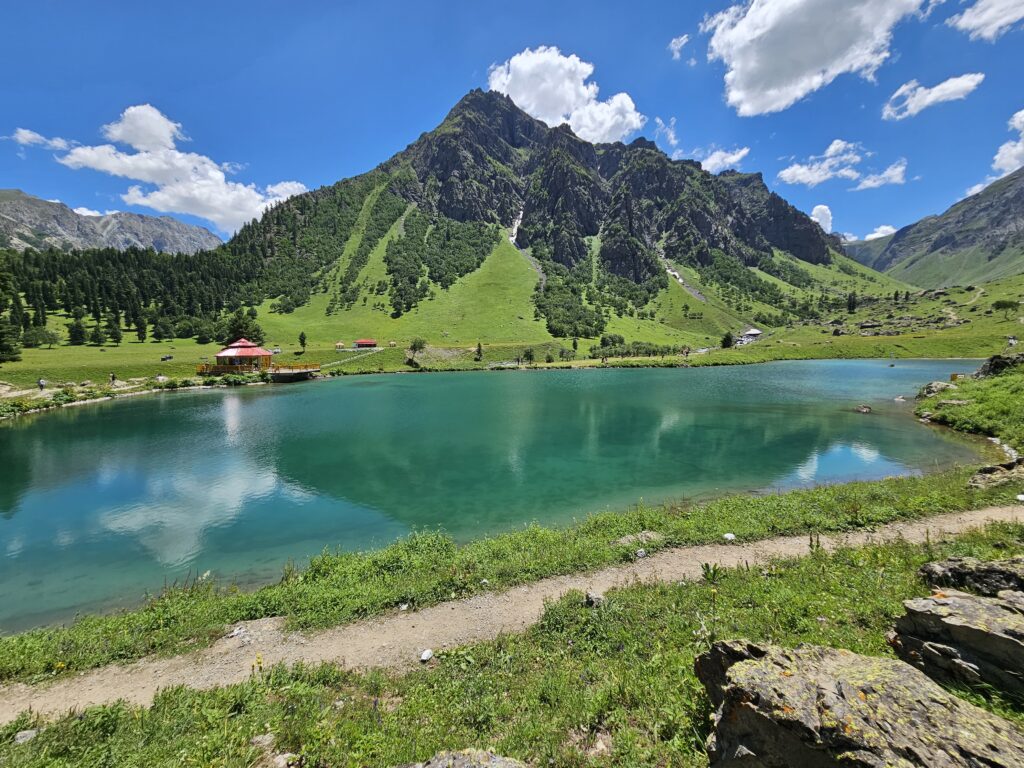 Beautiful Rainbow lake and surroundings