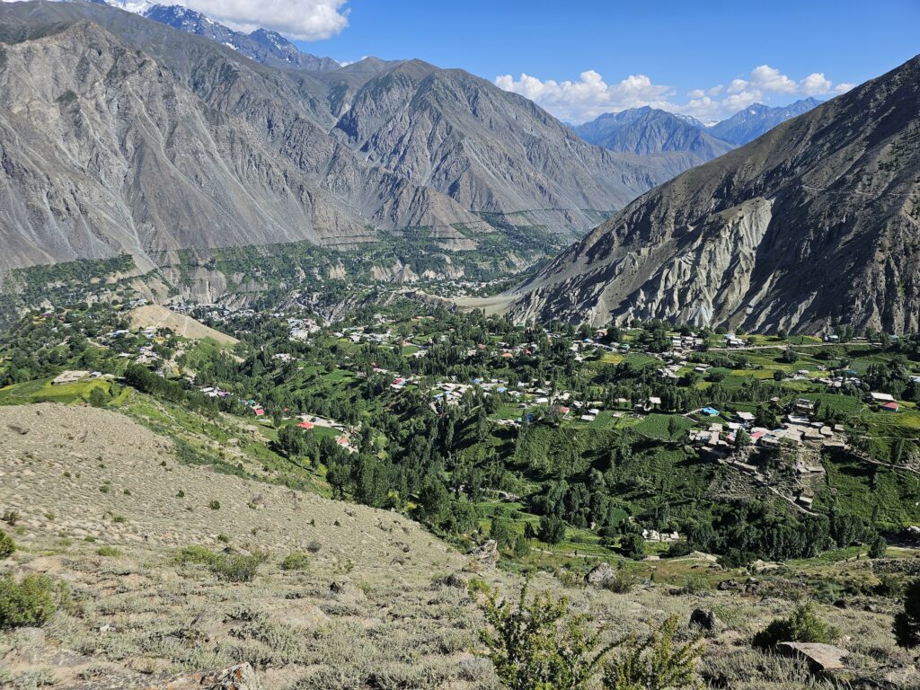 Astor city view from a village in Rama