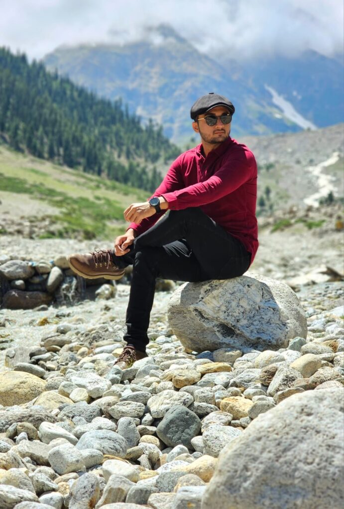 Posing on a stone in Rama Meadows