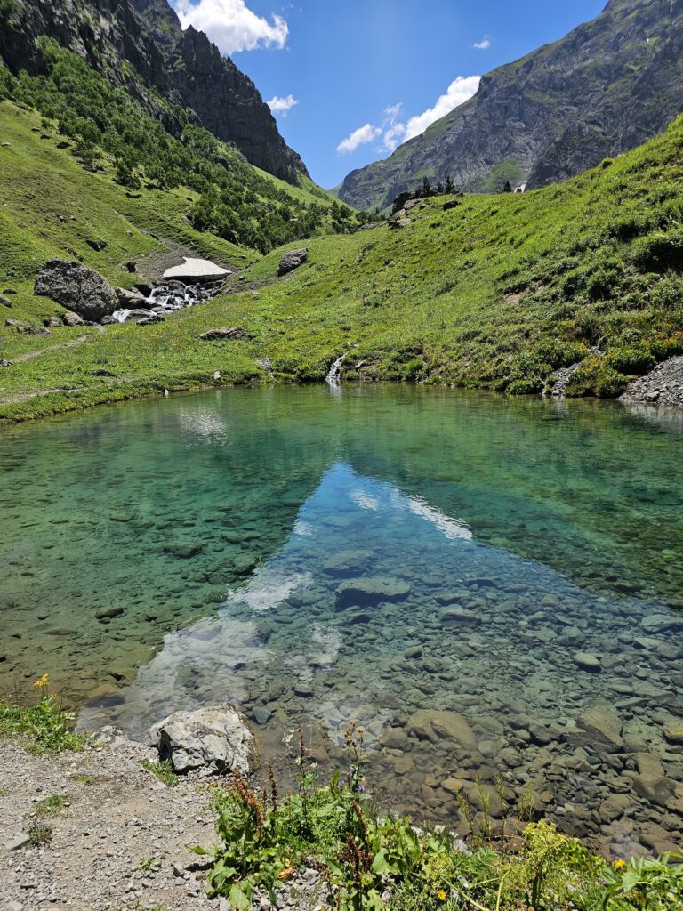 Crystal lake, just near Rainbow lake, in Domel 