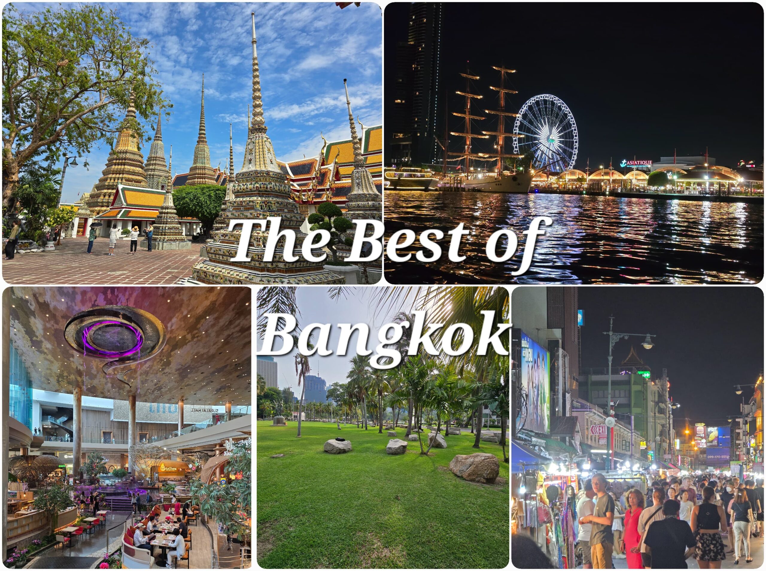 The top 5 places of Bangkok