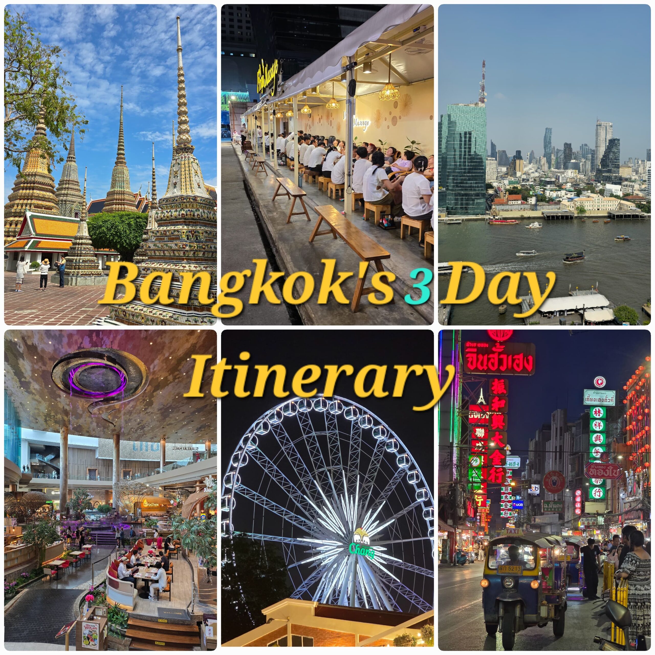 Bangkok's three days Itinerary