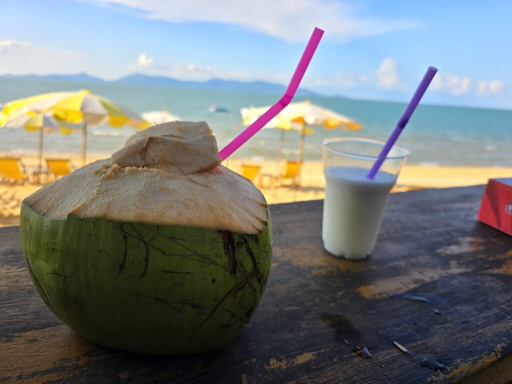 this coconut frappe cost me 90 Baht