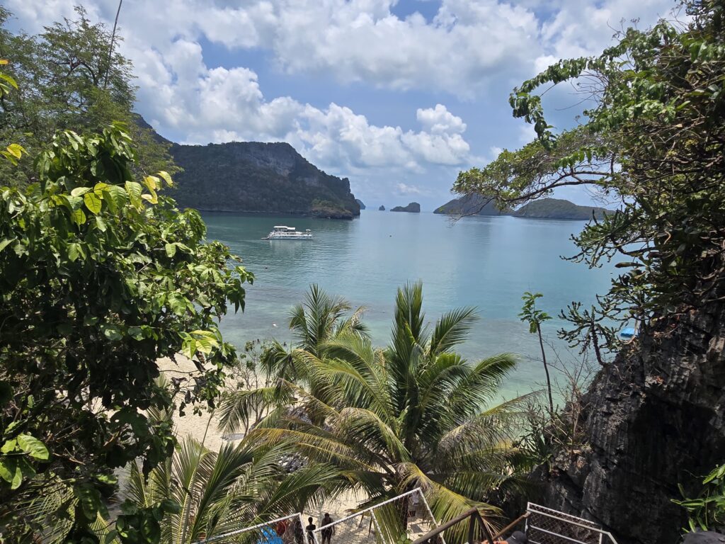 The picture is taken in one of many islands in Ang Thong National Park area