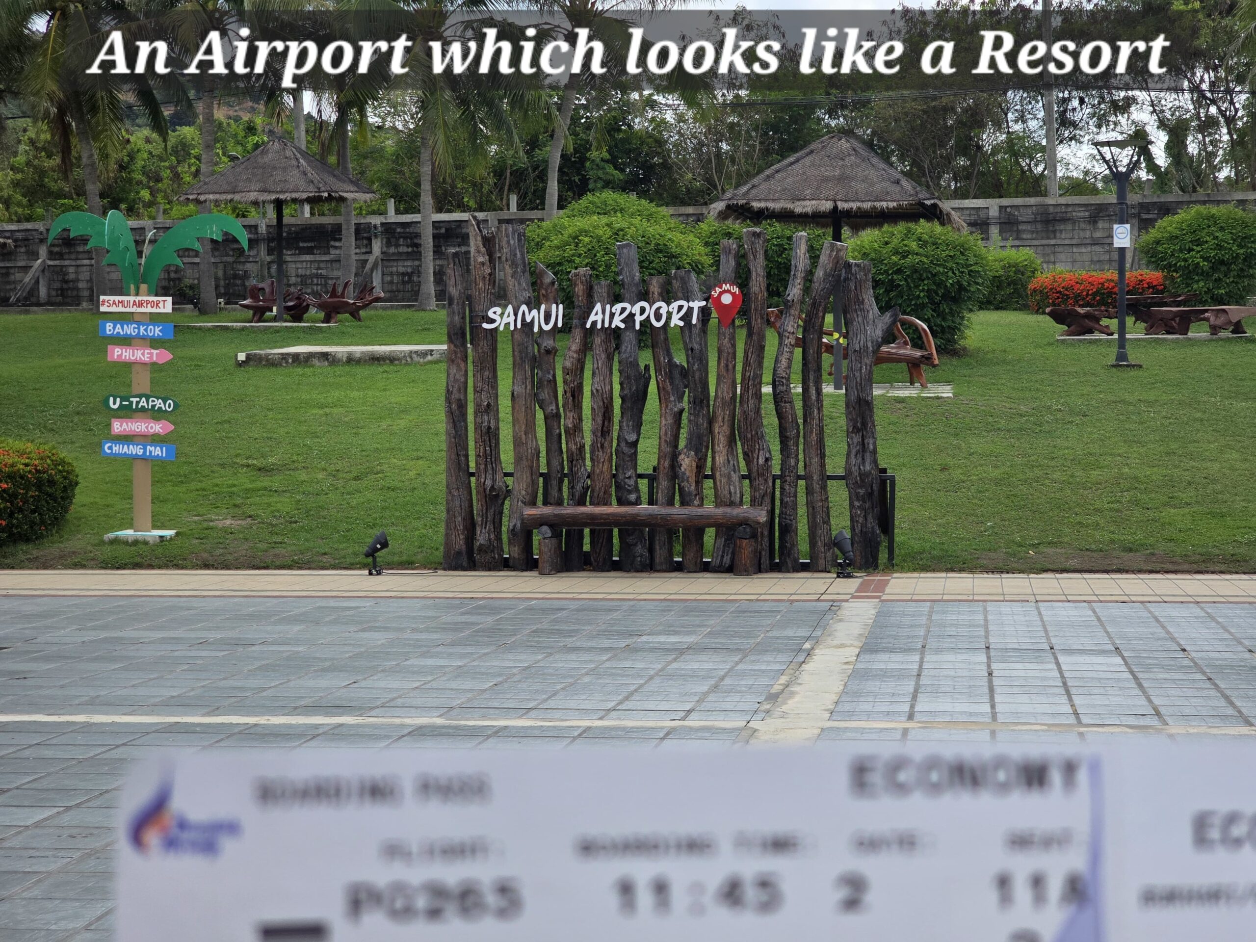 Blog about Samui airport, Thailand