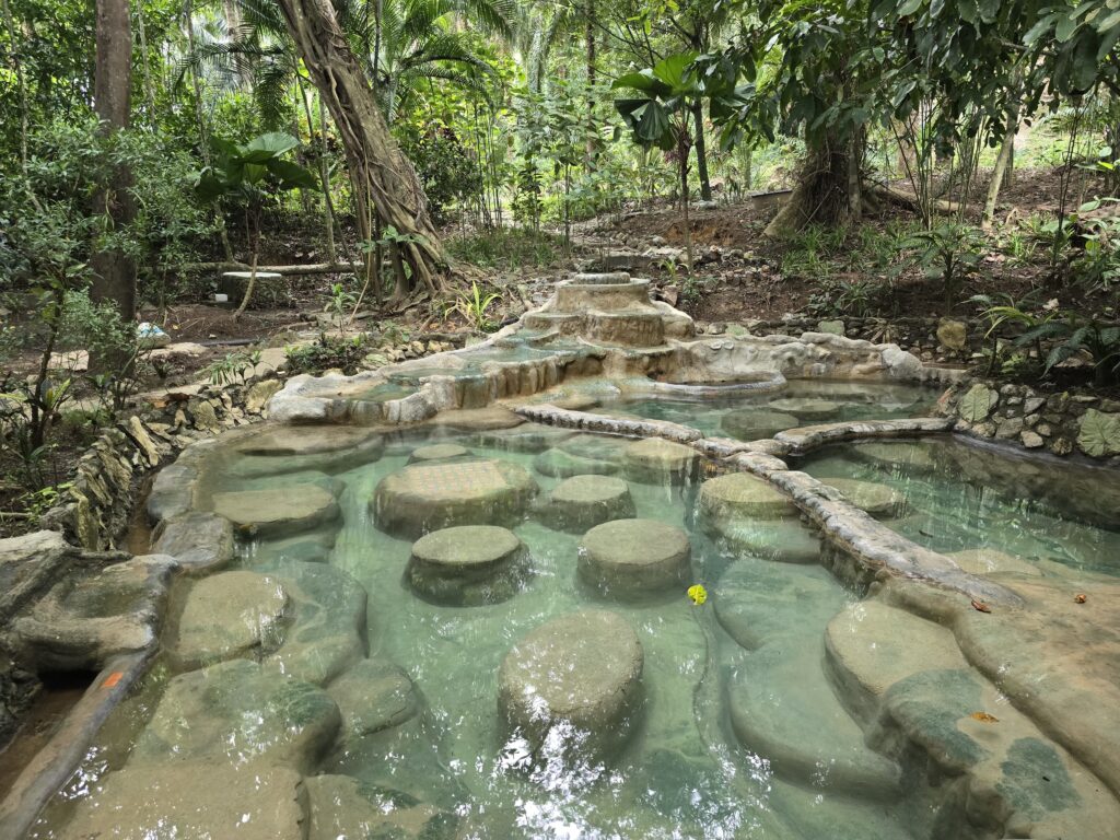 Hot Spring thermal bath in Krabi.