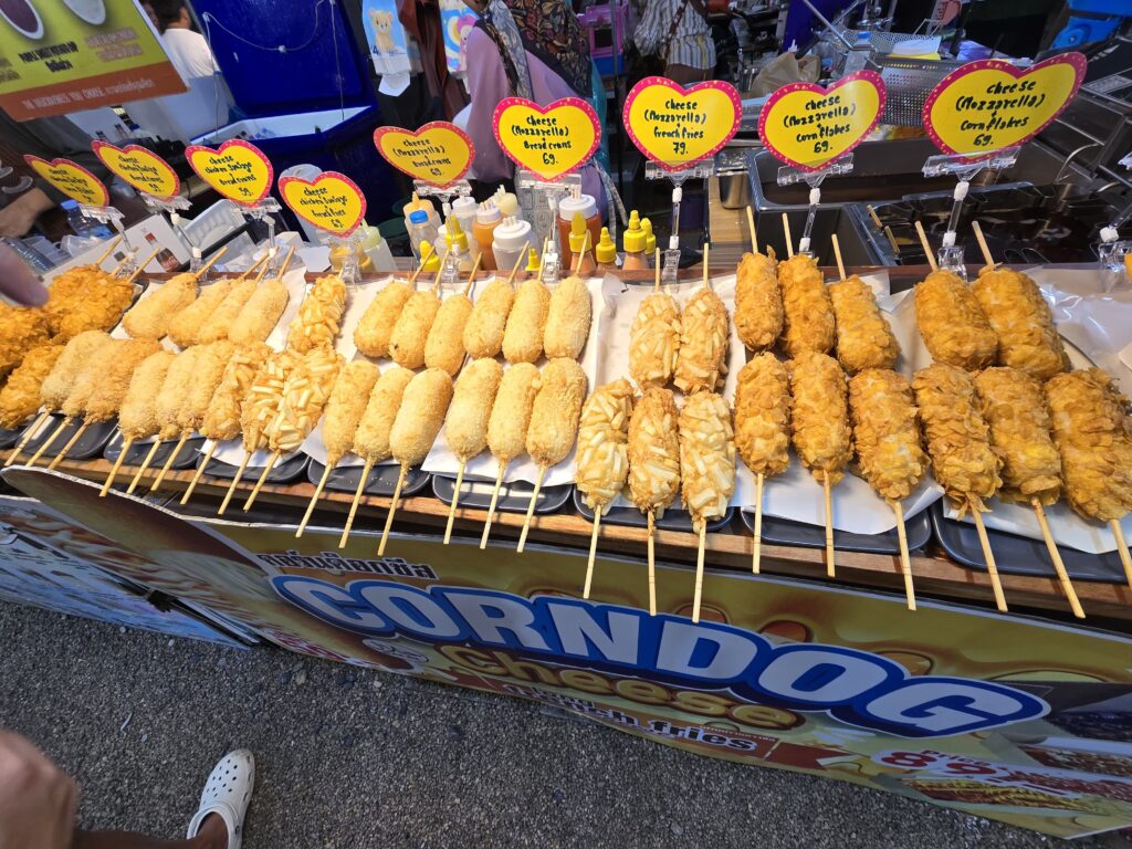 local food stalls at Ao Nang night market